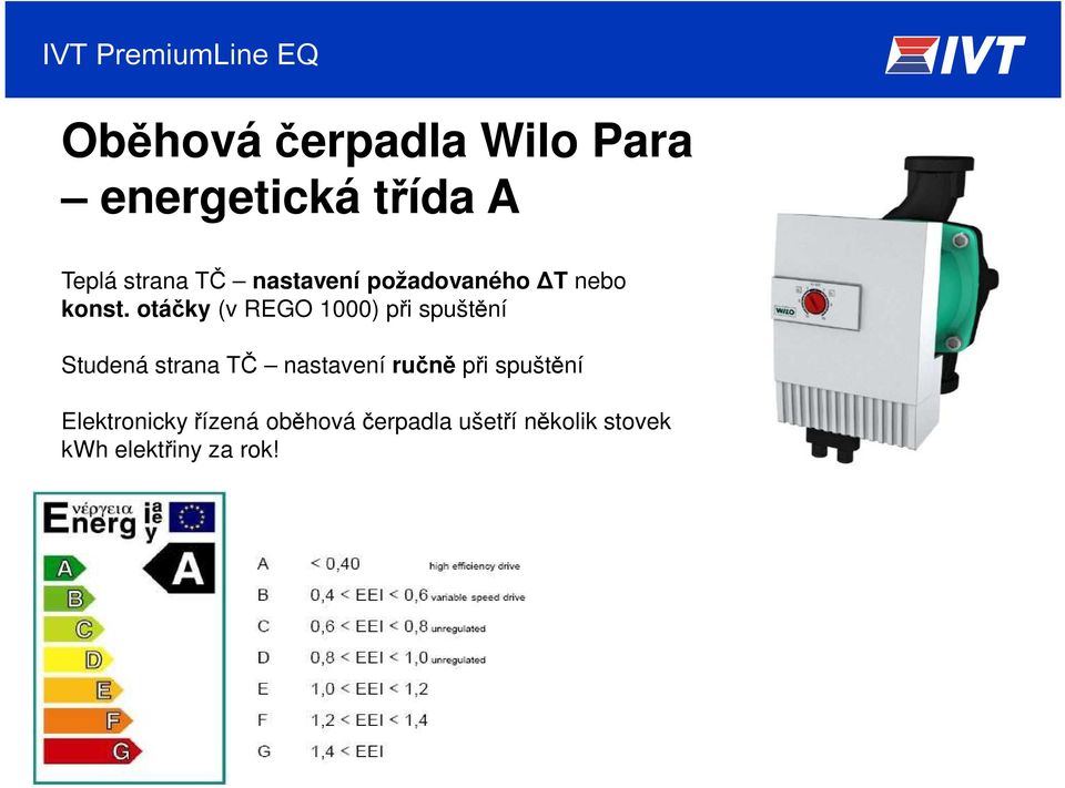 otáčky (v REGO 1000) při spuštění Studená strana TČ nastavení