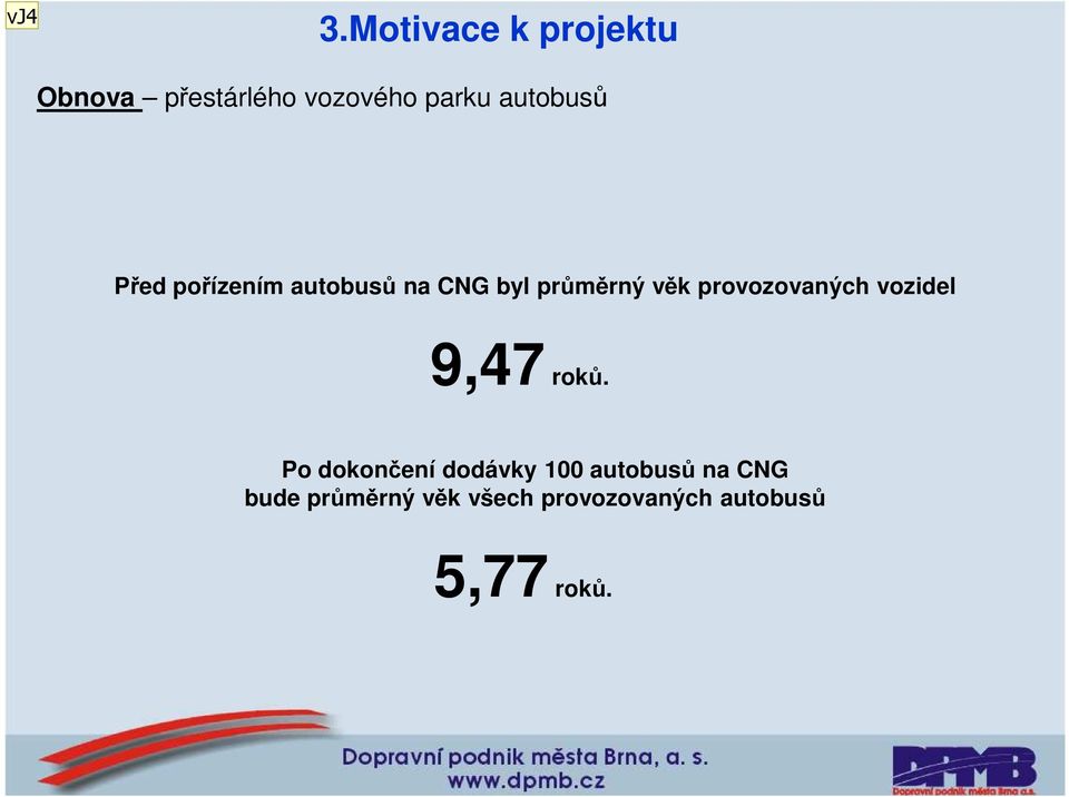 autobusů Před pořízením autobusů na CNG byl průměrný věk