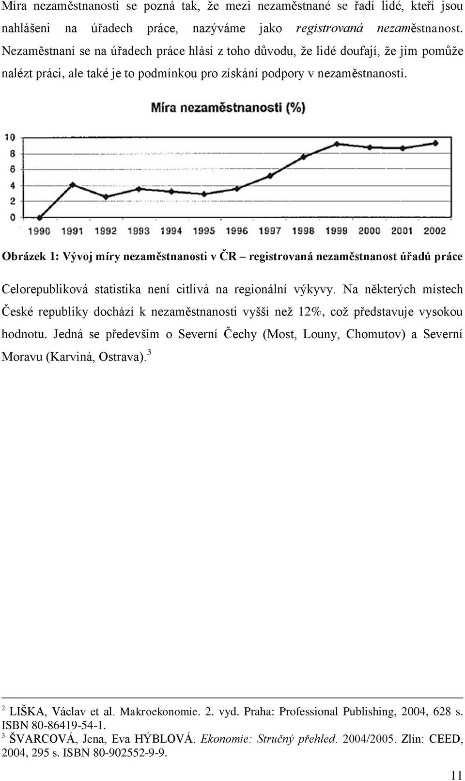 Obrázek 1: Vývoj míry nezaměstnanosti v ČR registrovaná nezaměstnanost úřadů práce Celorepubliková statistika není citlivá na regionální výkyvy.