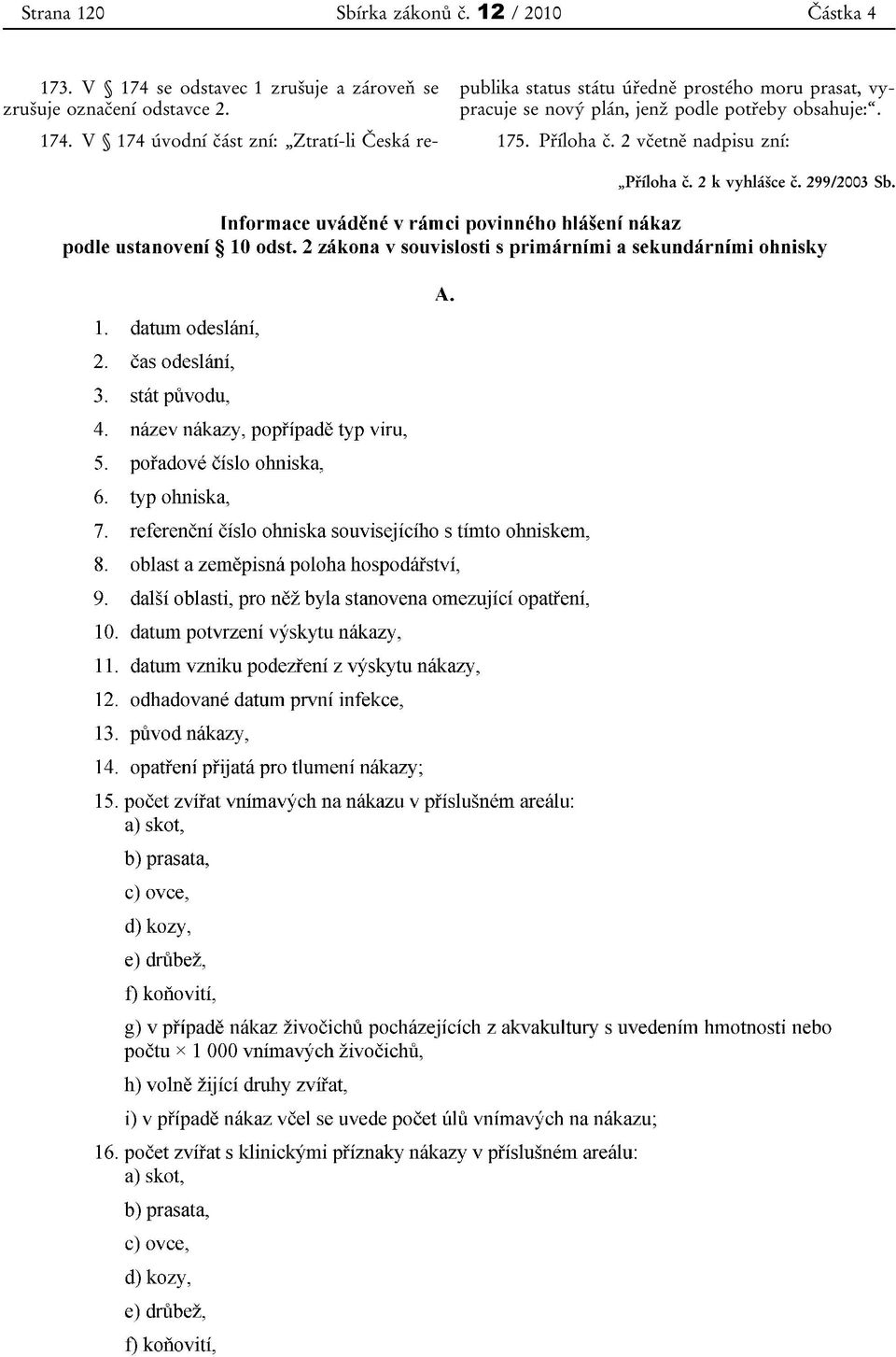 se odstavec 1 zrušuje a zároveň se zrušuje označení odstavce 2. 174.