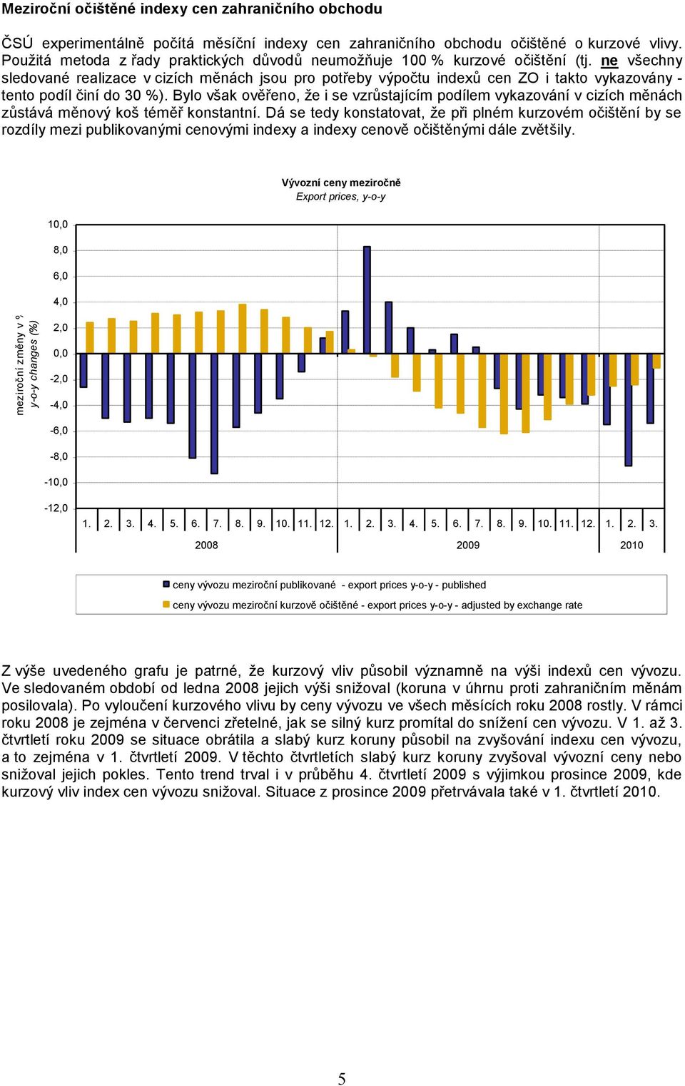 ne všechny sledované realizace v cizích měnách jsou pro potřeby výpočtu indexů cen ZO i takto vykazovány - tento podíl činí do 30 %).