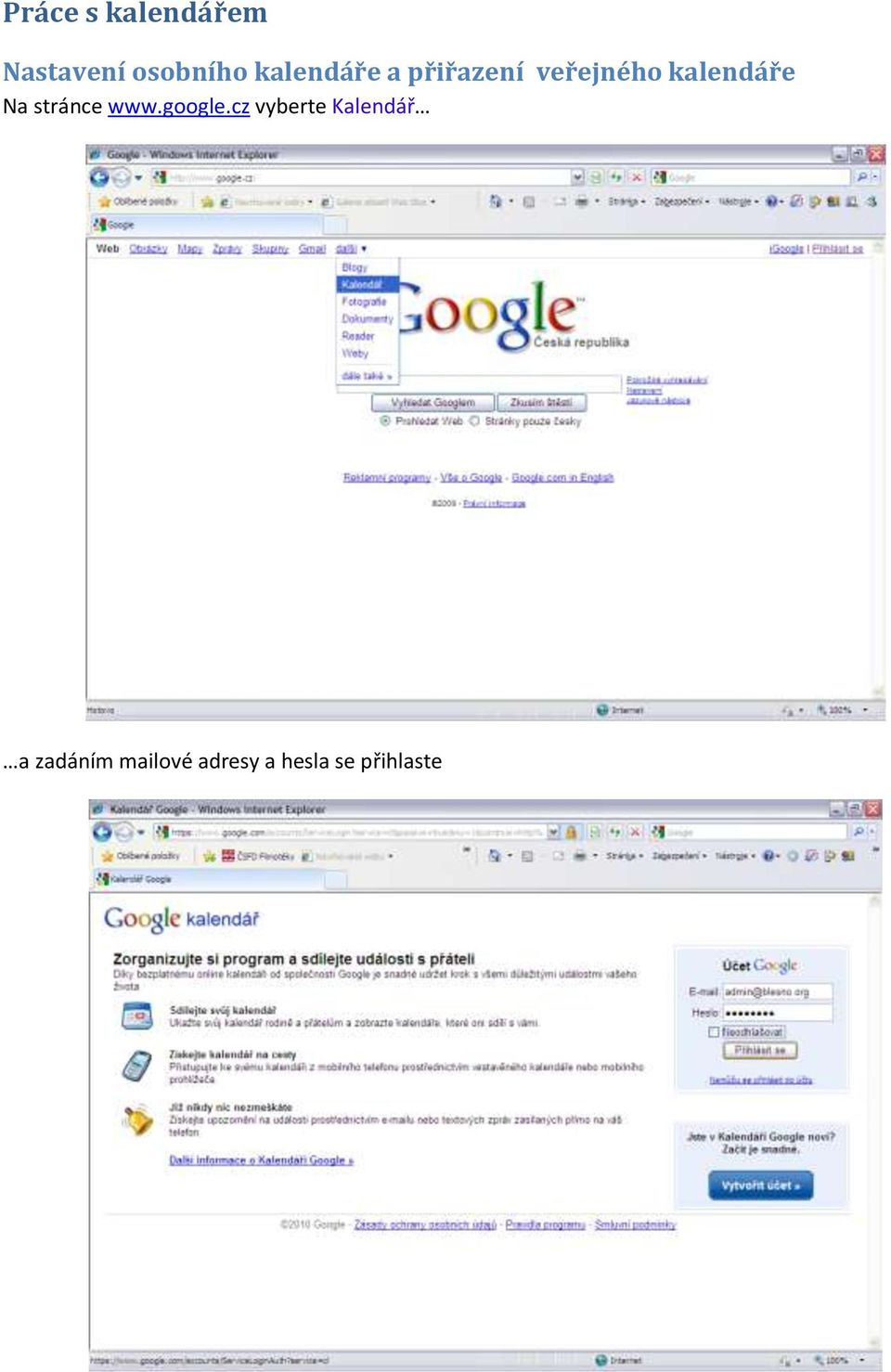 Na stránce www.google.