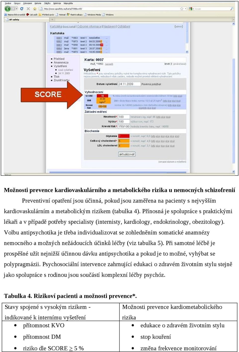 Volbu antipsychotika je třeba individualizovat se zohledněním somatické anamnézy nemocného a možných nežádoucích účinků léčby (viz tabulka 5).