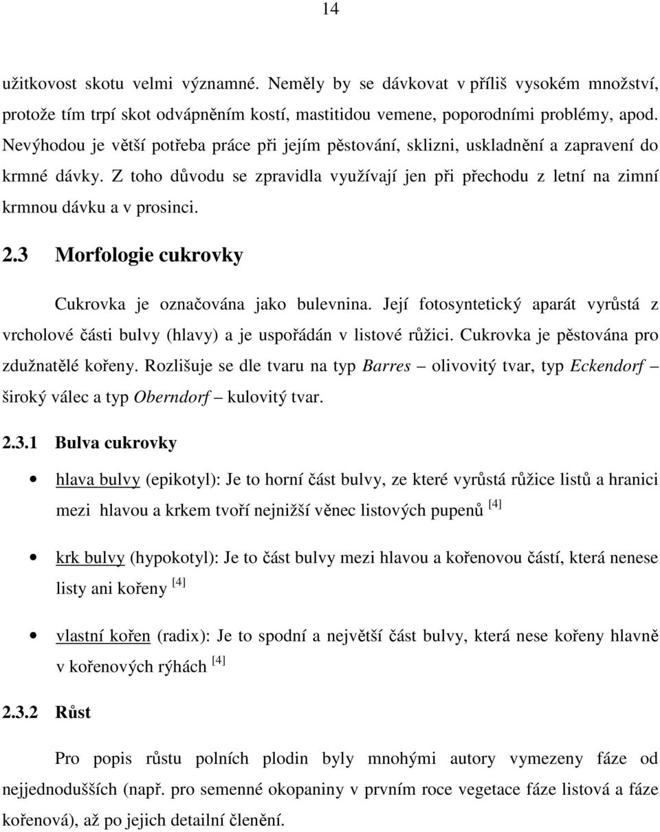 2.3 Morfologie cukrovky Cukrovka je označována jako bulevnina. Její fotosyntetický aparát vyrůstá z vrcholové části bulvy (hlavy) a je uspořádán v listové růžici.