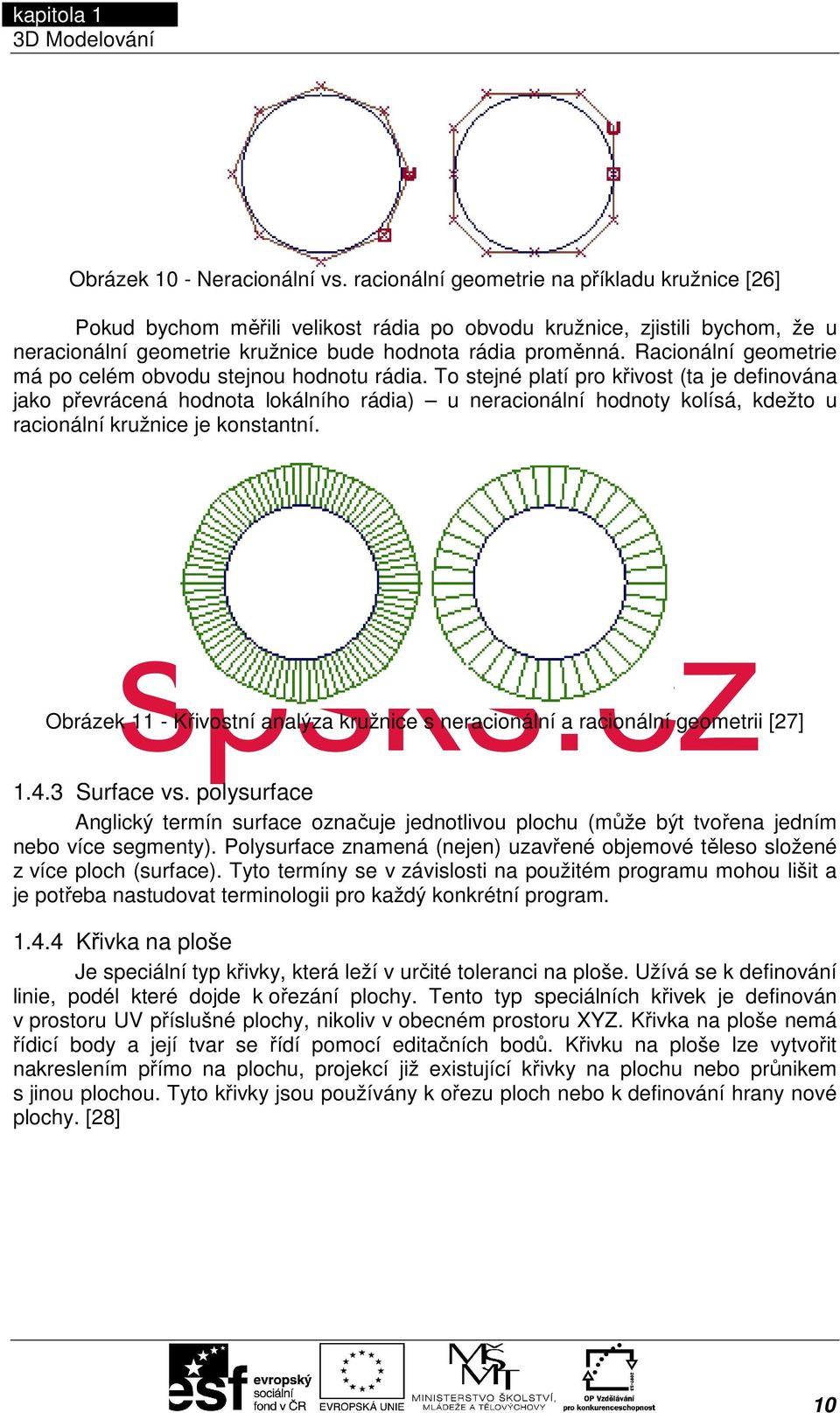 Racionální geometrie má po celém obvodu stejnou hodnotu rádia.