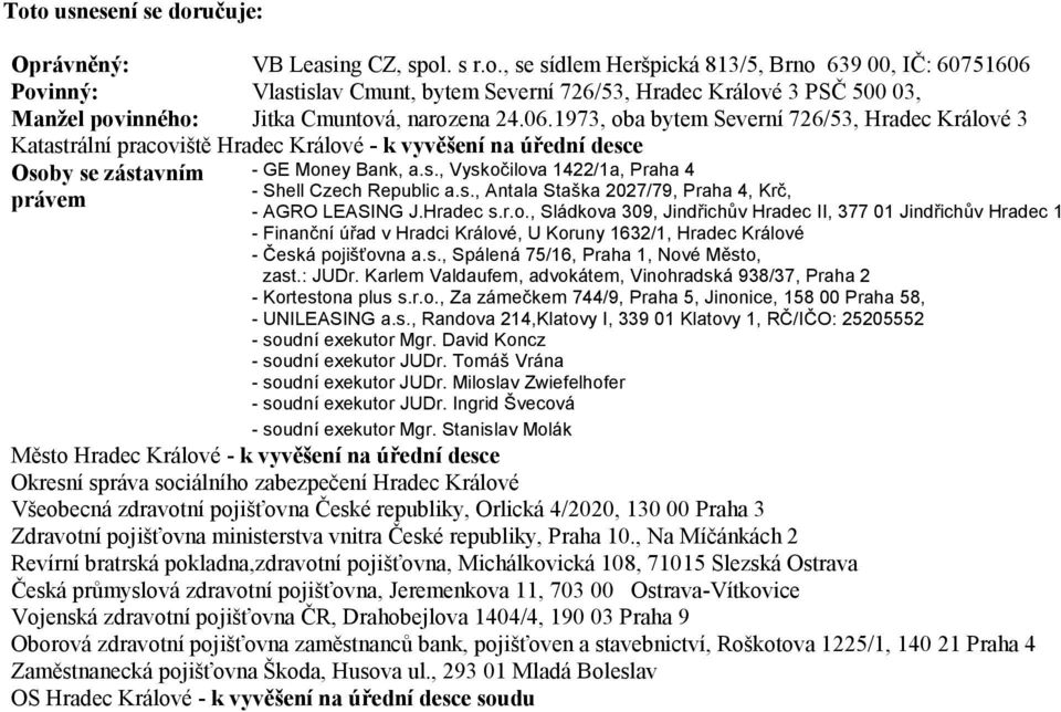 s., Antala Staška 2027/79, Praha 4, Krč, - AGRO LEASING J.Hradec s.r.o.