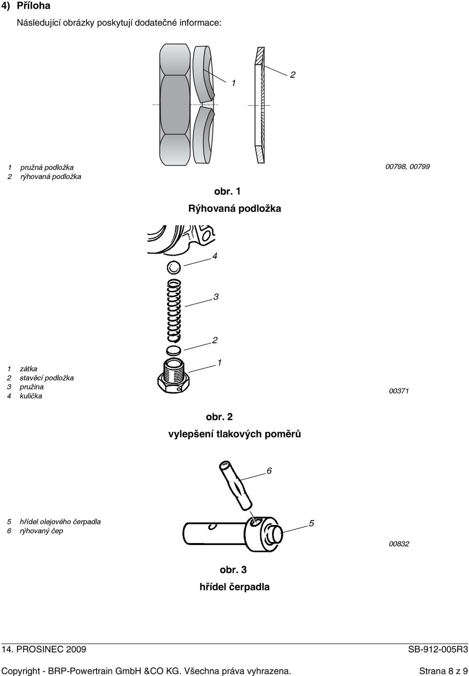 1 Rýhovaná podložka 00798, 00799 4 3 2 1 zátka 2 stavěcí podložka 3 pružina 4 kulička 1 obr.