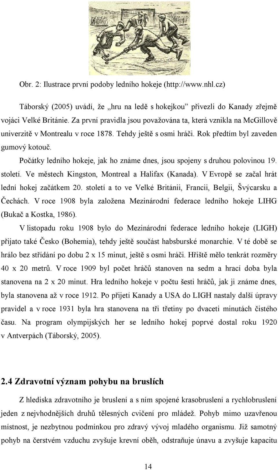 Počátky ledního hokeje, jak ho známe dnes, jsou spojeny s druhou polovinou 19. století. Ve městech Kingston, Montreal a Halifax (Kanada). V Evropě se začal hrát lední hokej začátkem 20.