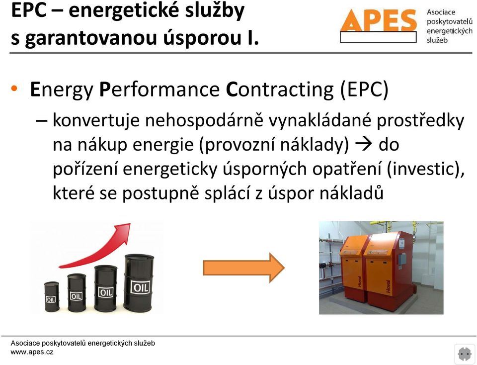 vynakládané prostředky na nákup energie (provozní náklady) do