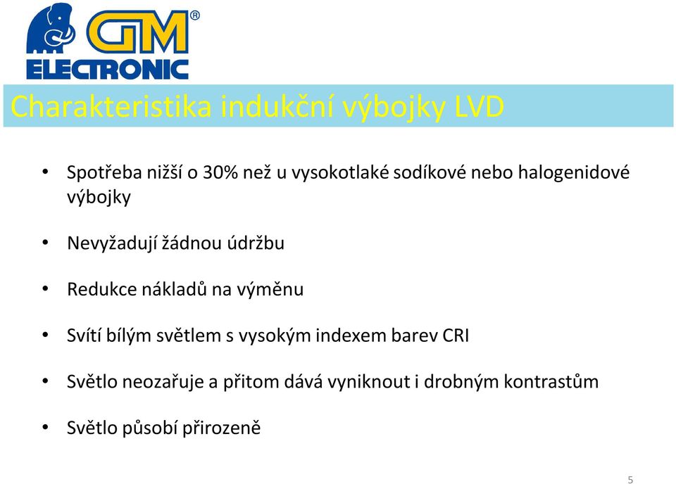 Redukce nákladů na vüměnu SvÅtÅ bålüm světlem s vysoküm indexem barev CRI