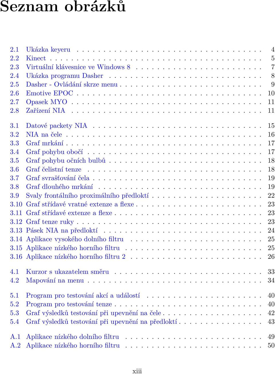 8 Zařízení NIA.................................... 11 3.1 Datové packety NIA................................ 15 3.2 NIA na čele..................................... 16 3.3 Graf mrkání..................................... 17 3.