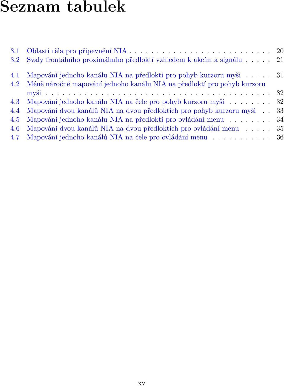 3 Mapování jednoho kanálu NIA na čele pro pohyb kurzoru myši........ 32 4.4 Mapování dvou kanálů NIA na dvou předloktích pro pohyb kurzoru myši.. 33 4.