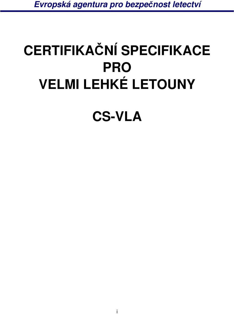 CERTIFIKAČNÍ SPECIFIKACE