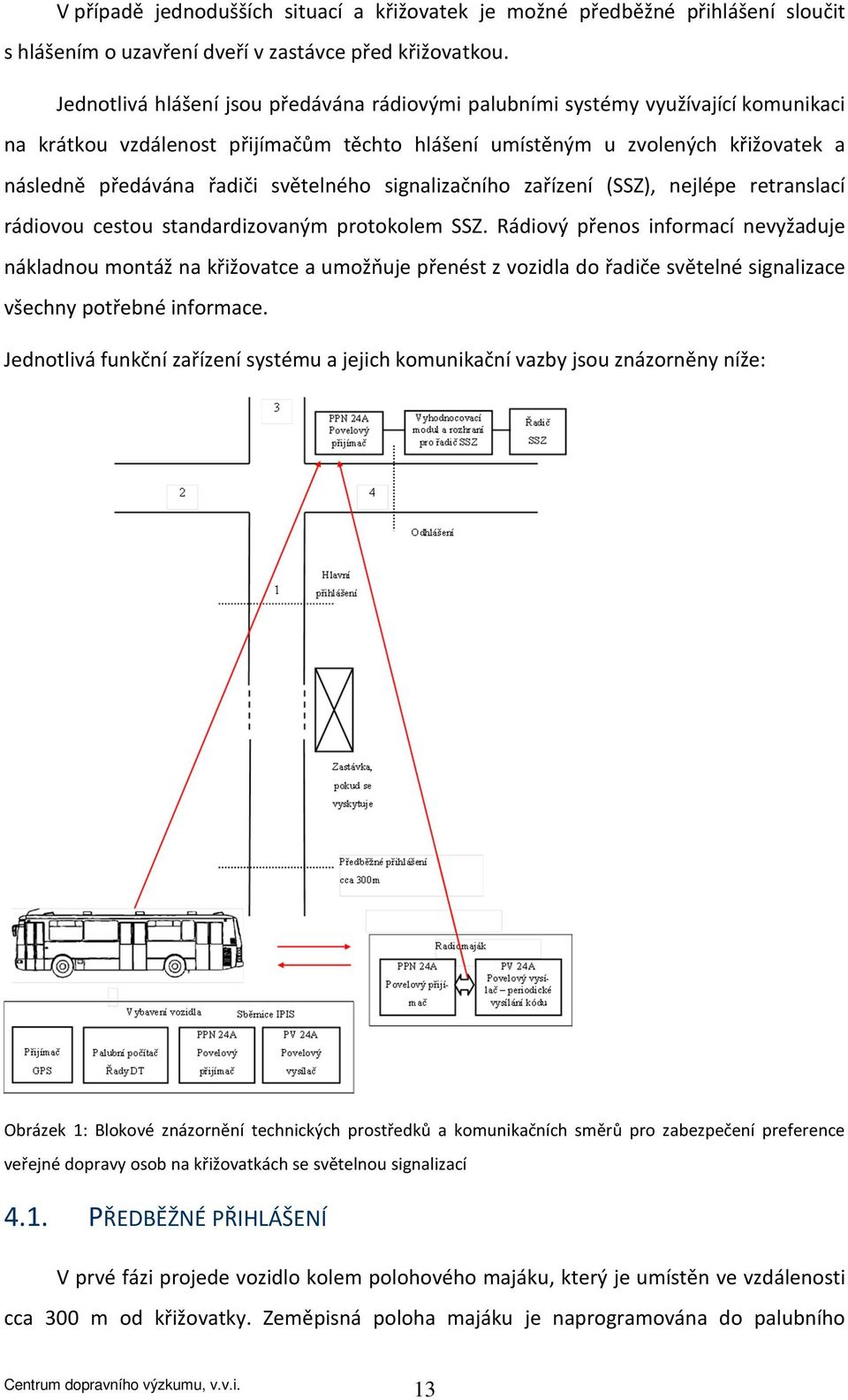 světelného signalizačního zařízení (SSZ), nejlépe retranslací rádiovou cestou standardizovaným protokolem SSZ.