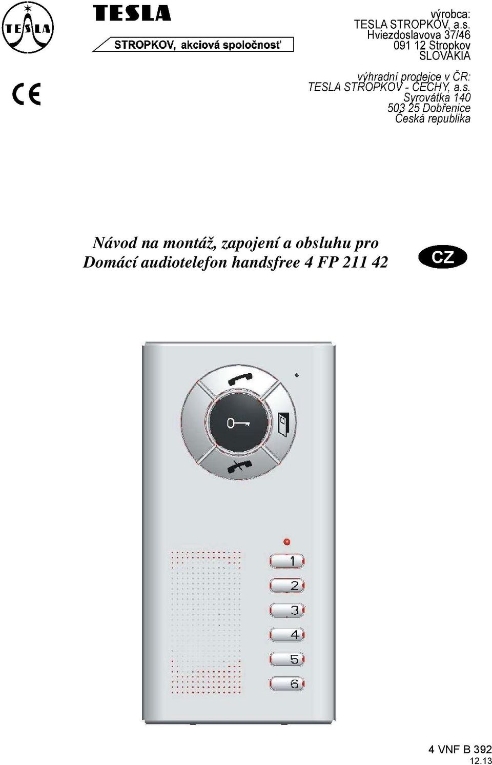 Domácí audiotelefon