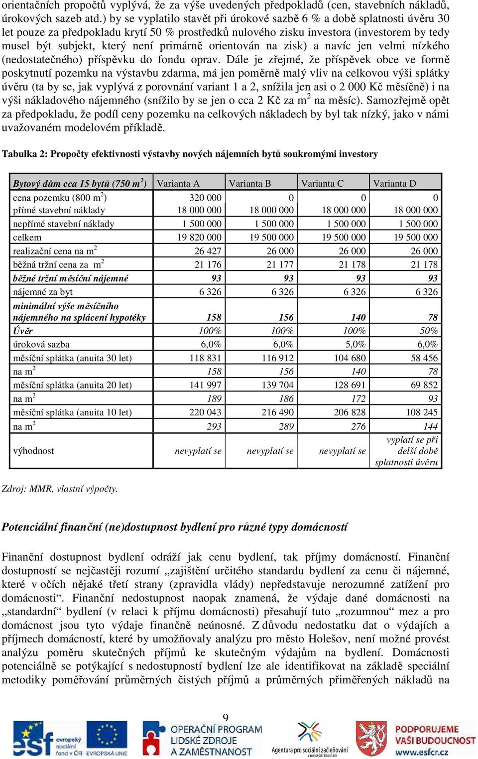 primárně orientován na zisk) a navíc jen velmi nízkého (nedostatečného) příspěvku do fondu oprav.