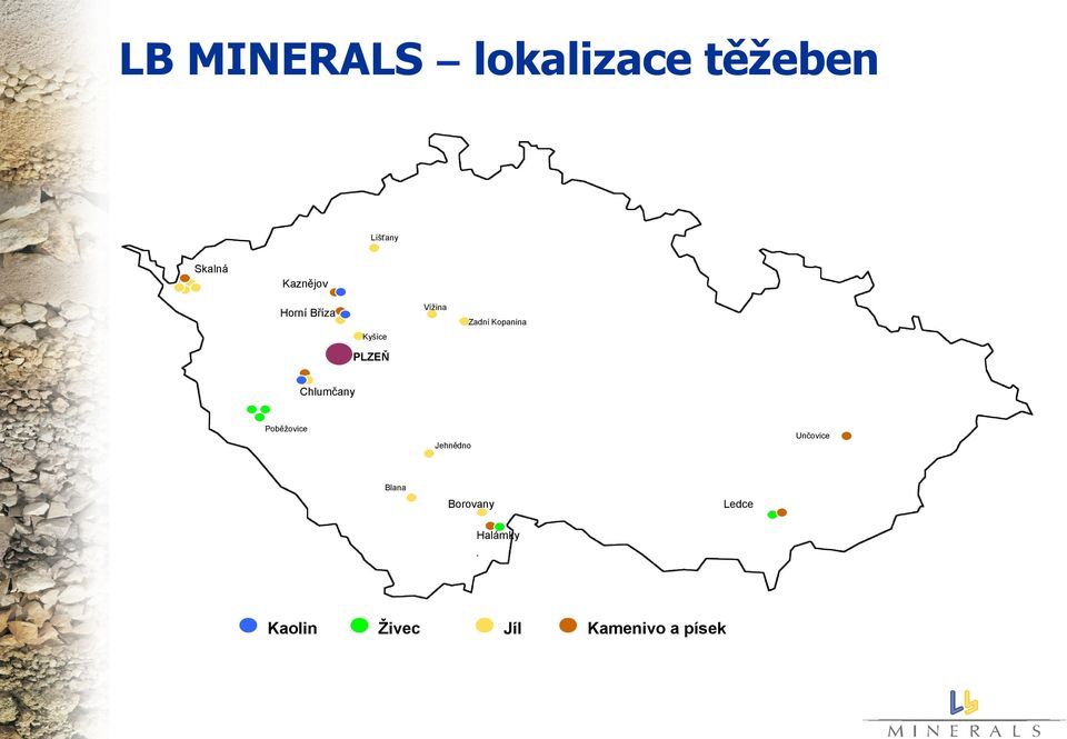 Kopanina Chlumčany Poběžovice Jehnědno Unčovice