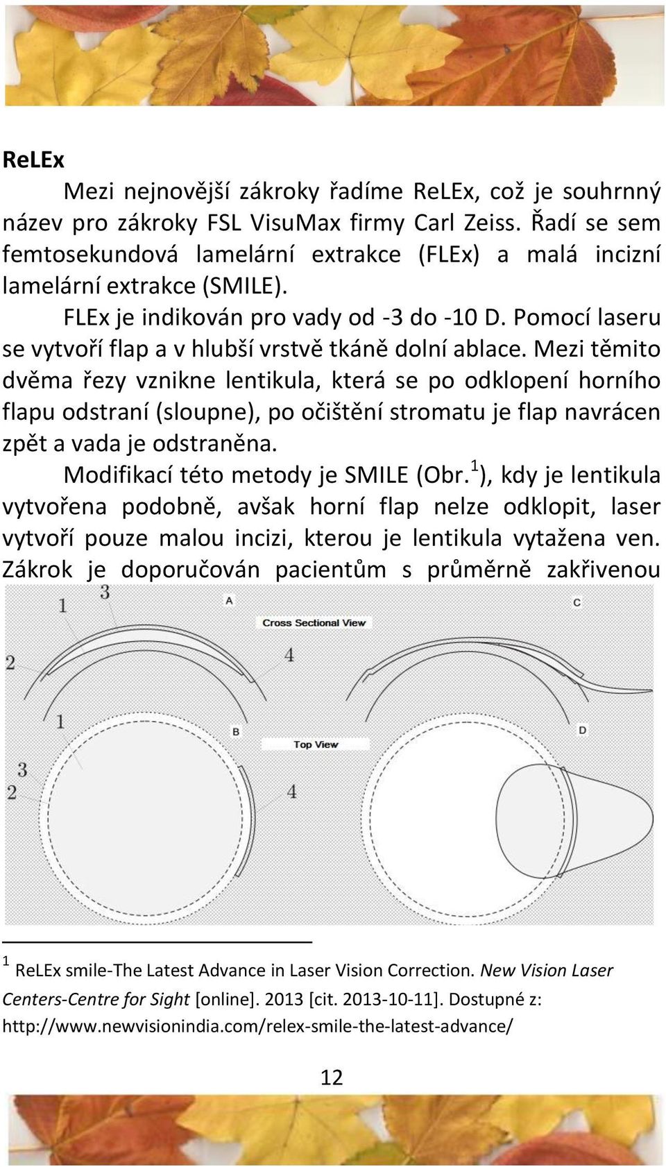 Pomocí laseru se vytvoří flap a v hlubší vrstvě tkáně dolní ablace.