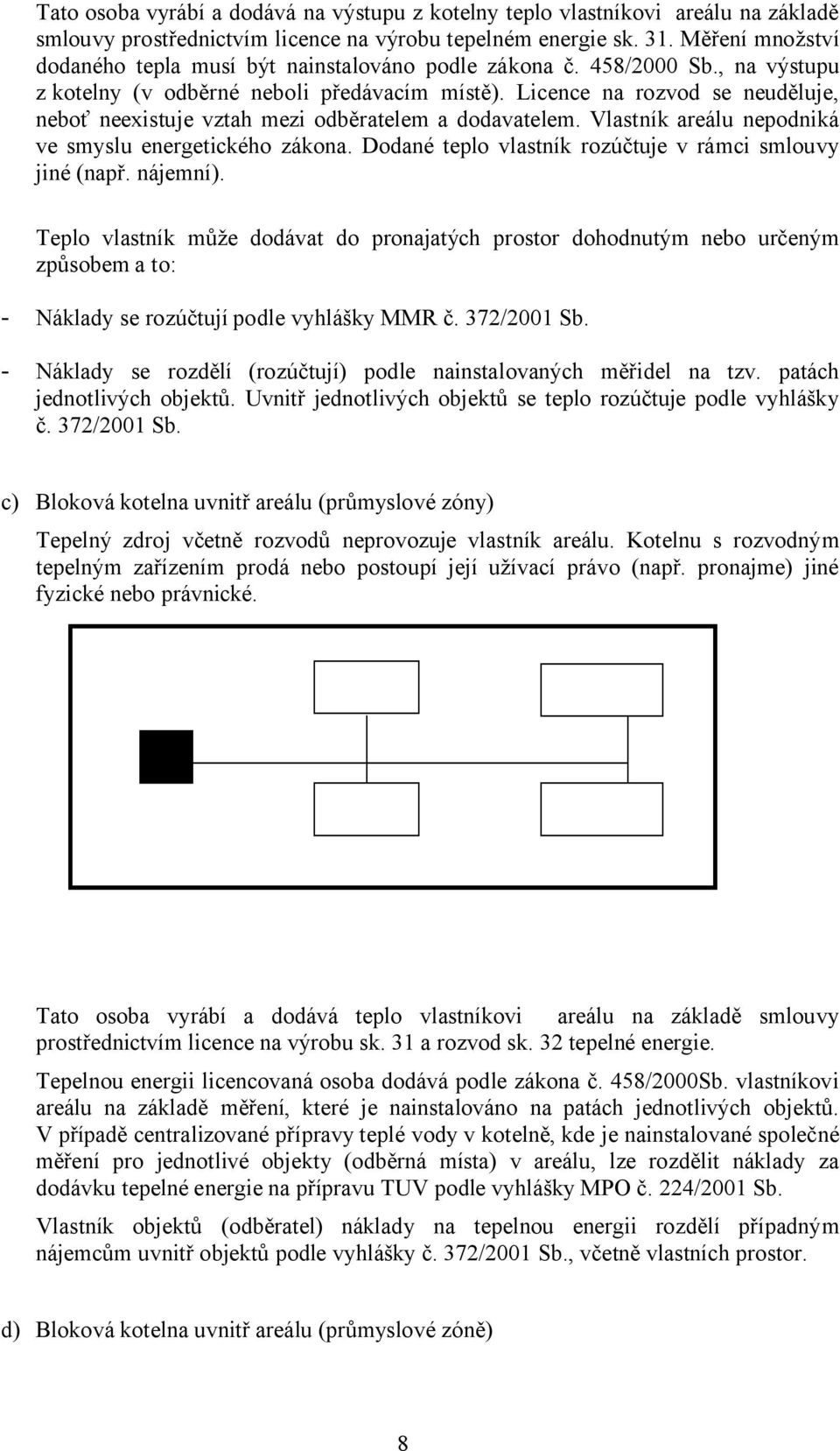 Licence na rozvod se neuděluje, neboť neexistuje vztah mezi odběratelem a dodavatelem. Vlastník areálu nepodniká ve smyslu energetického zákona.