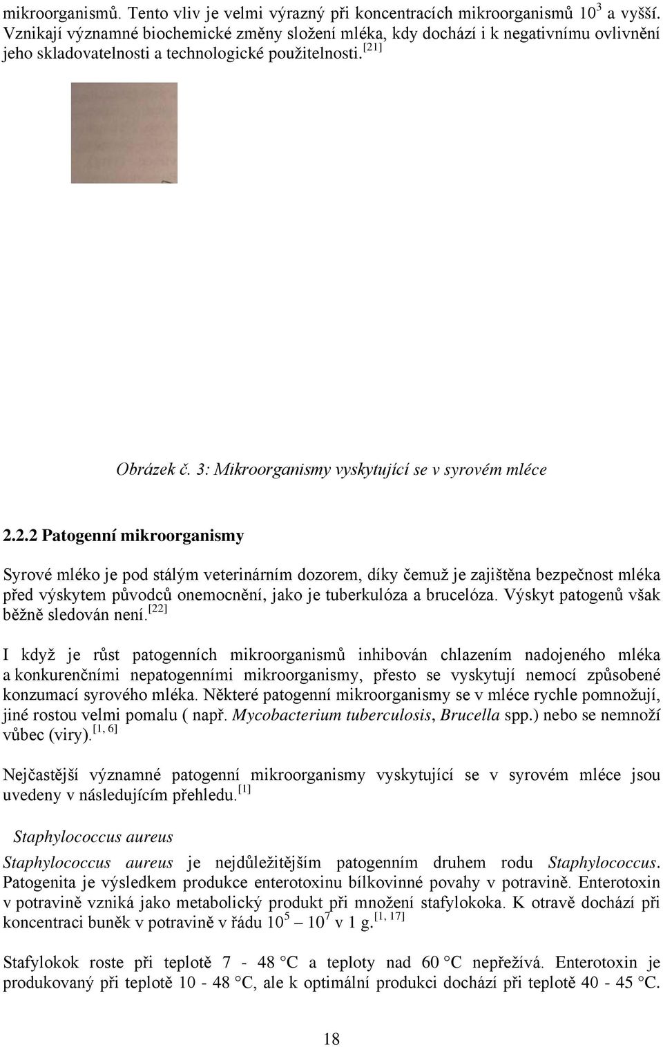 3: Mikroorganismy vyskytující se v syrovém mléce 2.