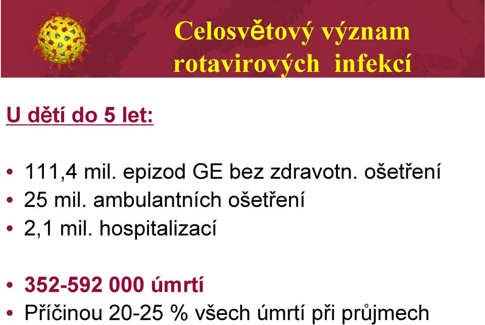 ošetření 25 mil. ambulantních ošetření 2,1 mil.