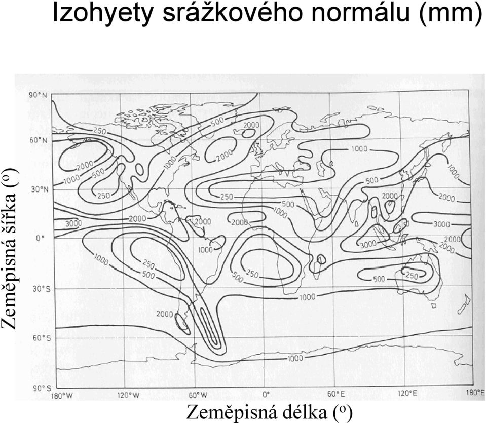 isná šířk ka ( o )