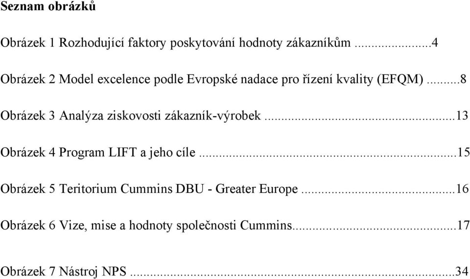 ..8 Obrázek 3 Analýza ziskovosti zákazník-výrobek...13 Obrázek 4 Program LIFT a jeho cíle.