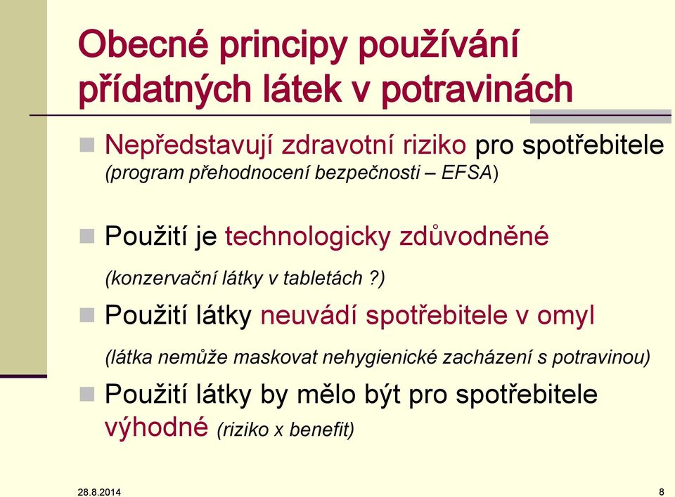 (konzervační látky v tabletách?