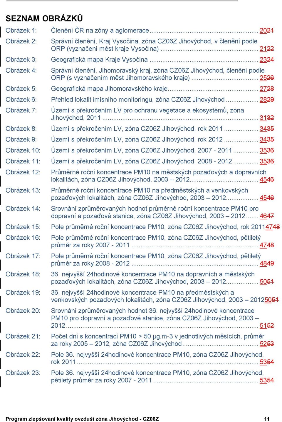 .. 2526 Obrázek 5: Geografická mapa Jihomoravského kraje... 2728 Obrázek 6: Přehled lokalit imisního monitoringu, zóna CZ06Z Jihovýchod.