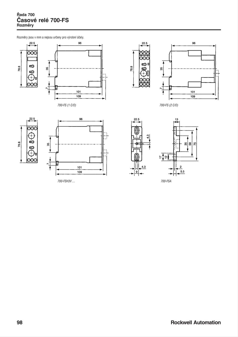 700 F (1 C/O) 700 F (2 C/O) 700