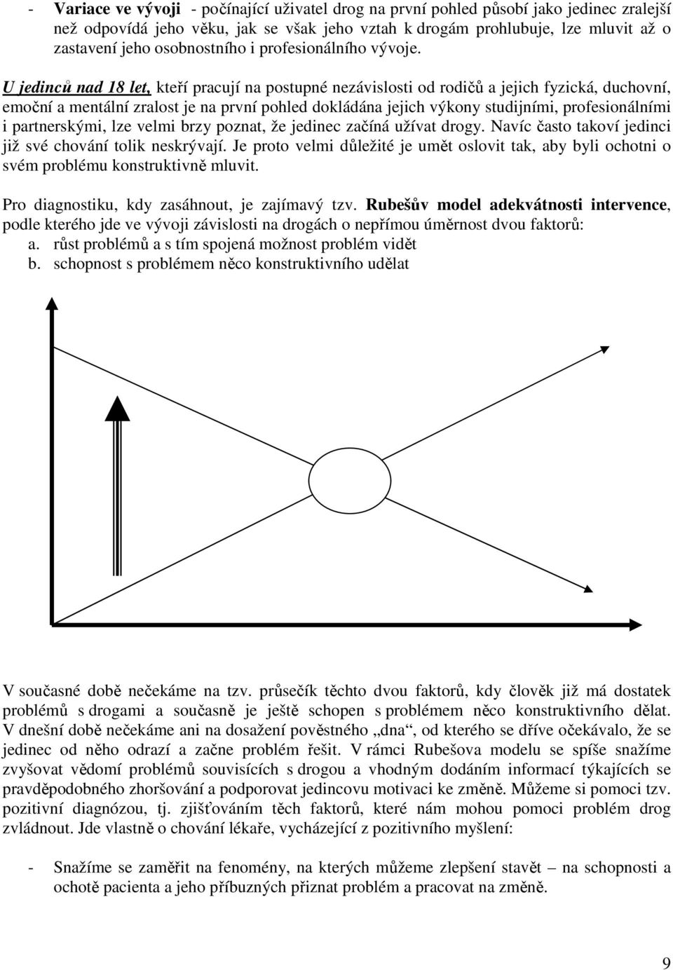 U jedinců nad 18 let, kteří pracují na postupné nezávislosti od rodičů a jejich fyzická, duchovní, emoční a mentální zralost je na první pohled dokládána jejich výkony studijními, profesionálními i