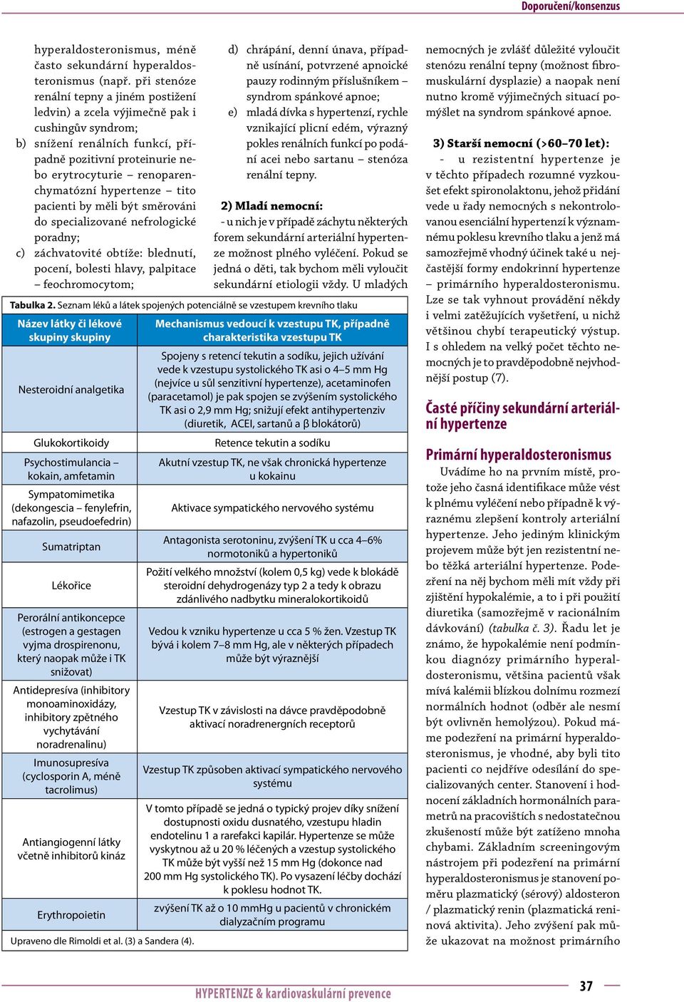 pacienti by měli být směrováni do specializované nefrologické poradny; c) záchvatovité obtíže: blednutí, pocení, bolesti hlavy, palpitace feochromocytom; d) chrápání, denní únava, případně usínání,