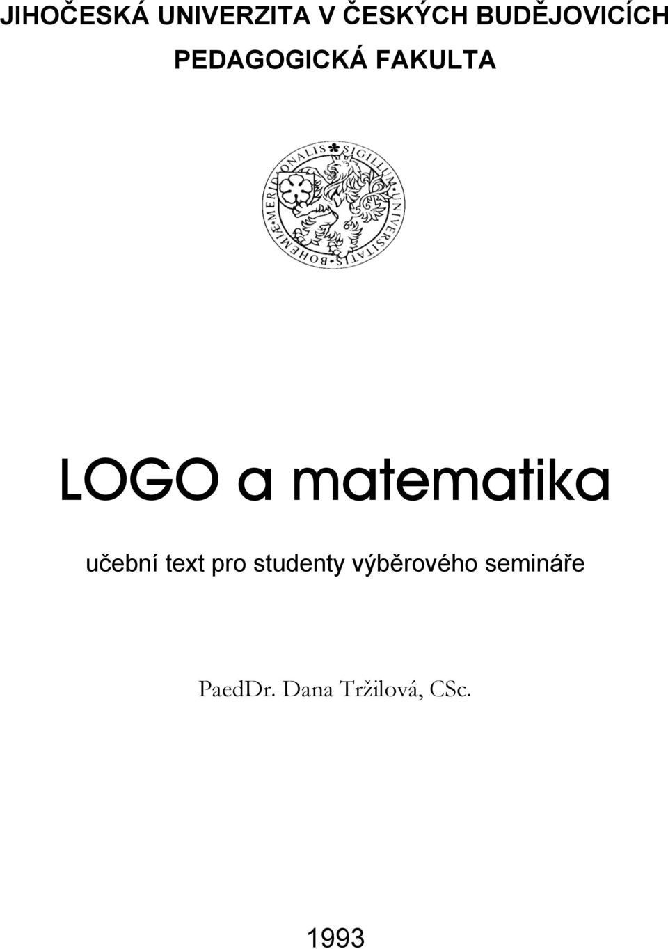 matematika učební text pro studenty