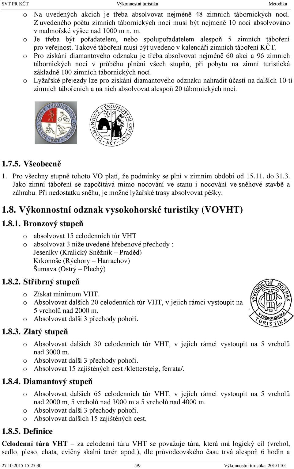 Takové táboření musí být uvedeno v kalendáři zimních táboření KČT.