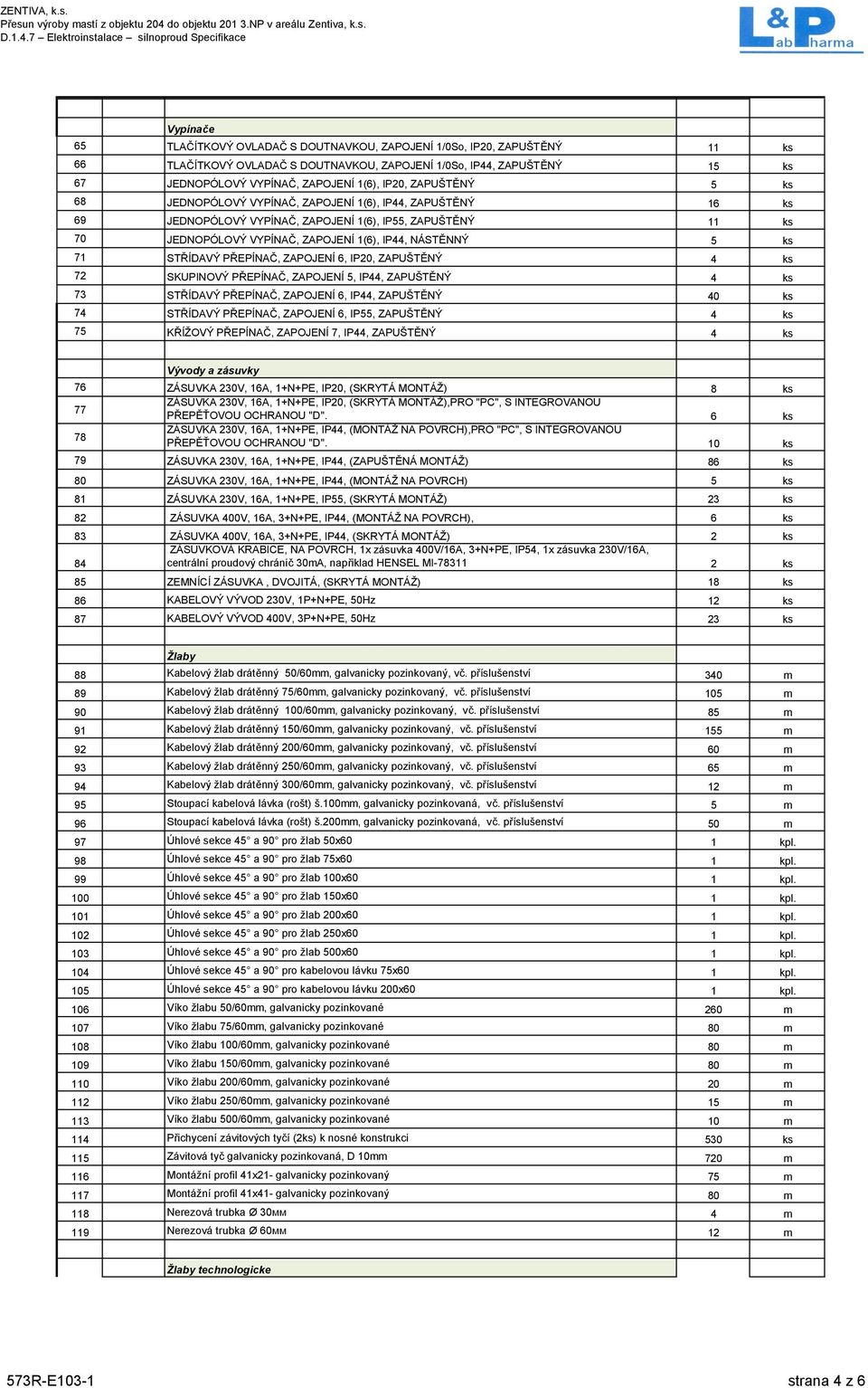 ks 71 STŘÍDAVÝ PŘEPÍNAČ, ZAPOJENÍ 6, IP20, ZAPUŠTĚNÝ 4 ks 72 SKUPINOVÝ PŘEPÍNAČ, ZAPOJENÍ 5, IP44, ZAPUŠTĚNÝ 4 ks 73 STŘÍDAVÝ PŘEPÍNAČ, ZAPOJENÍ 6, IP44, ZAPUŠTĚNÝ 40 ks 74 STŘÍDAVÝ PŘEPÍNAČ,