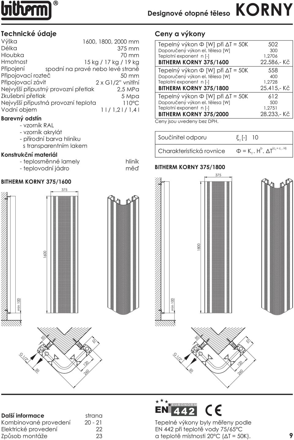 375/600 BIHERM KORNY 375/800 BIHERM KORNY 375/2000 Souèinitel odporu î [-] 0 BIHERM KORNY 375/800 375 Ö = K. H. Ä 2 300,26 22.