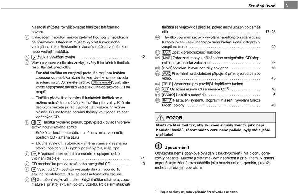 ......................... 12 A4 Vlevo a vpravo vedle obrazovky je vždy 5 funk ních tla ítek, resp. tla ítek p edvolby.