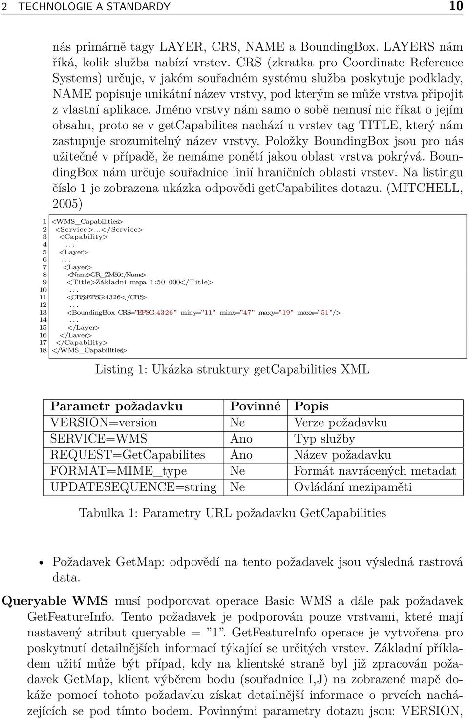 Jméno vrstvy nám samo o sobě nemusí nic říkat o jejím obsahu, proto se v getcapabilites nachází u vrstev tag TITLE, který nám zastupuje srozumitelný název vrstvy.