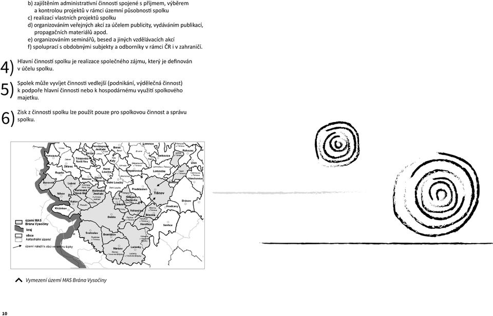 e) organizováním seminářů, besed a jiných vzdělávacích akcí f) spoluprací s obdobnými subjekty a odborníky v rámci ČR i v zahraničí. 4.