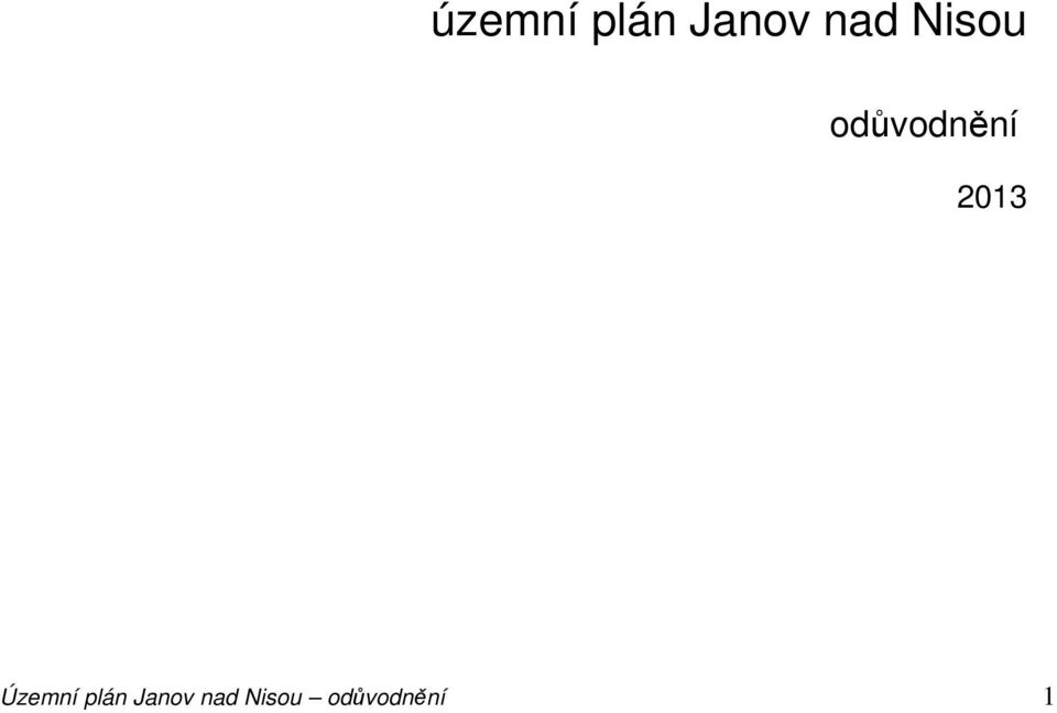 2013 Územní plán
