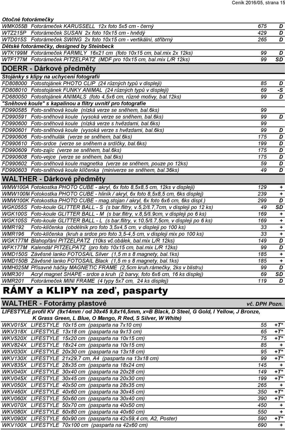 mix 2x 12ks) 99 D WTF177M Fotorámeček PITZELPATZ (MDF pro 10x15 cm, bal.