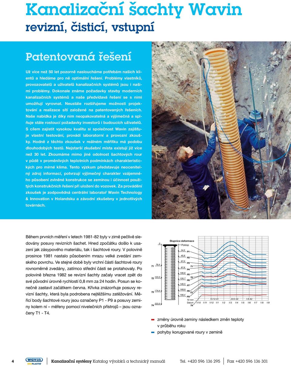 Dokonale známe požadavky stavby moderních kanalizačních systémů a naše předvídavá řešení se s nimi umožňují vyrovnat.