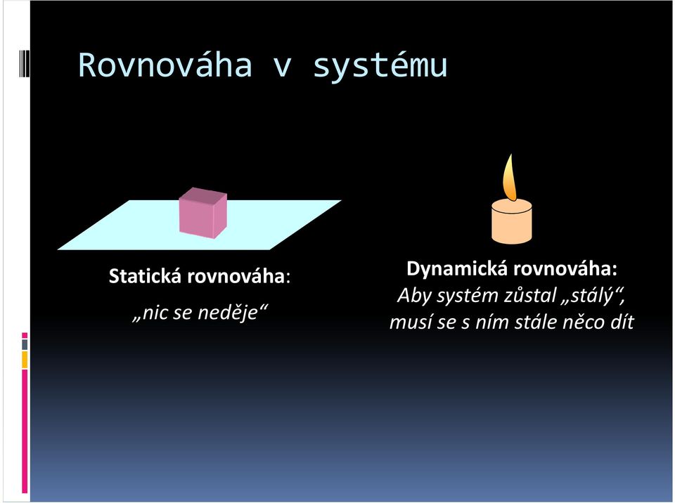 Dynamická rovnováha: Aby systém