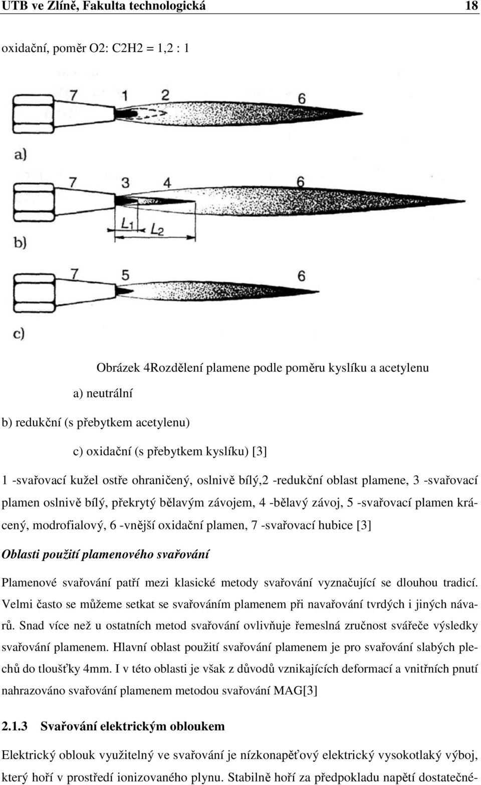 krácený, modrofialový, 6 -vnější oxidační plamen, 7 -svařovací hubice [3] Oblasti použití plamenového svařování Plamenové svařování patří mezi klasické metody svařování vyznačující se dlouhou tradicí.