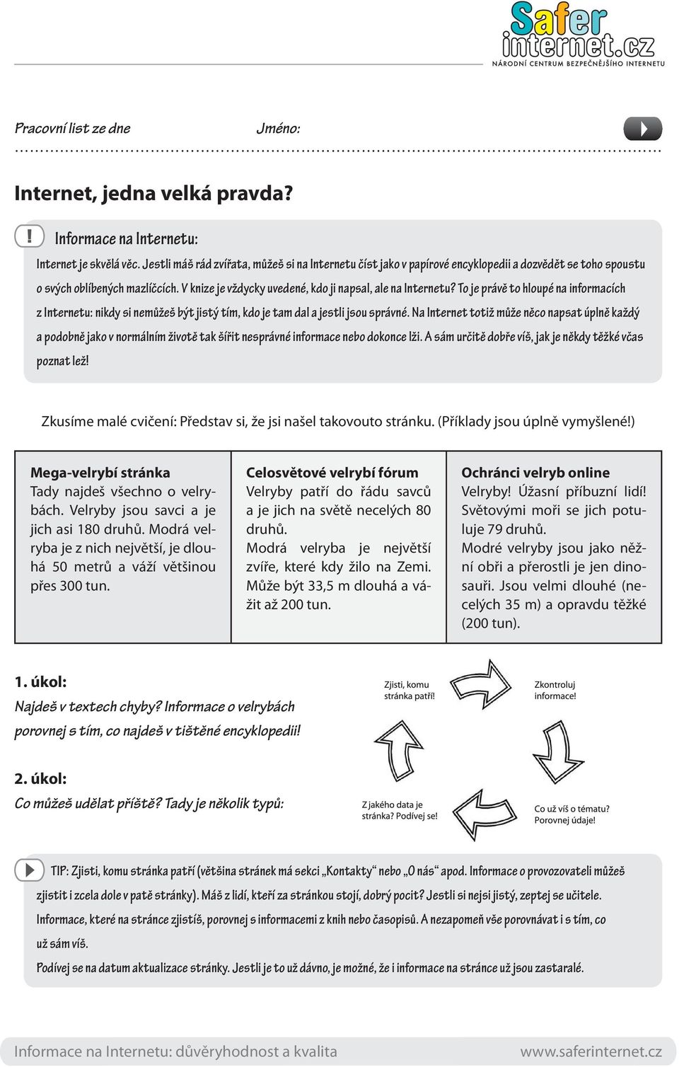 To je právě to hloupé na informacích z Internetu: nikdy si nemůžeš být jistý tím, kdo je tam dal a jestli jsou správné.