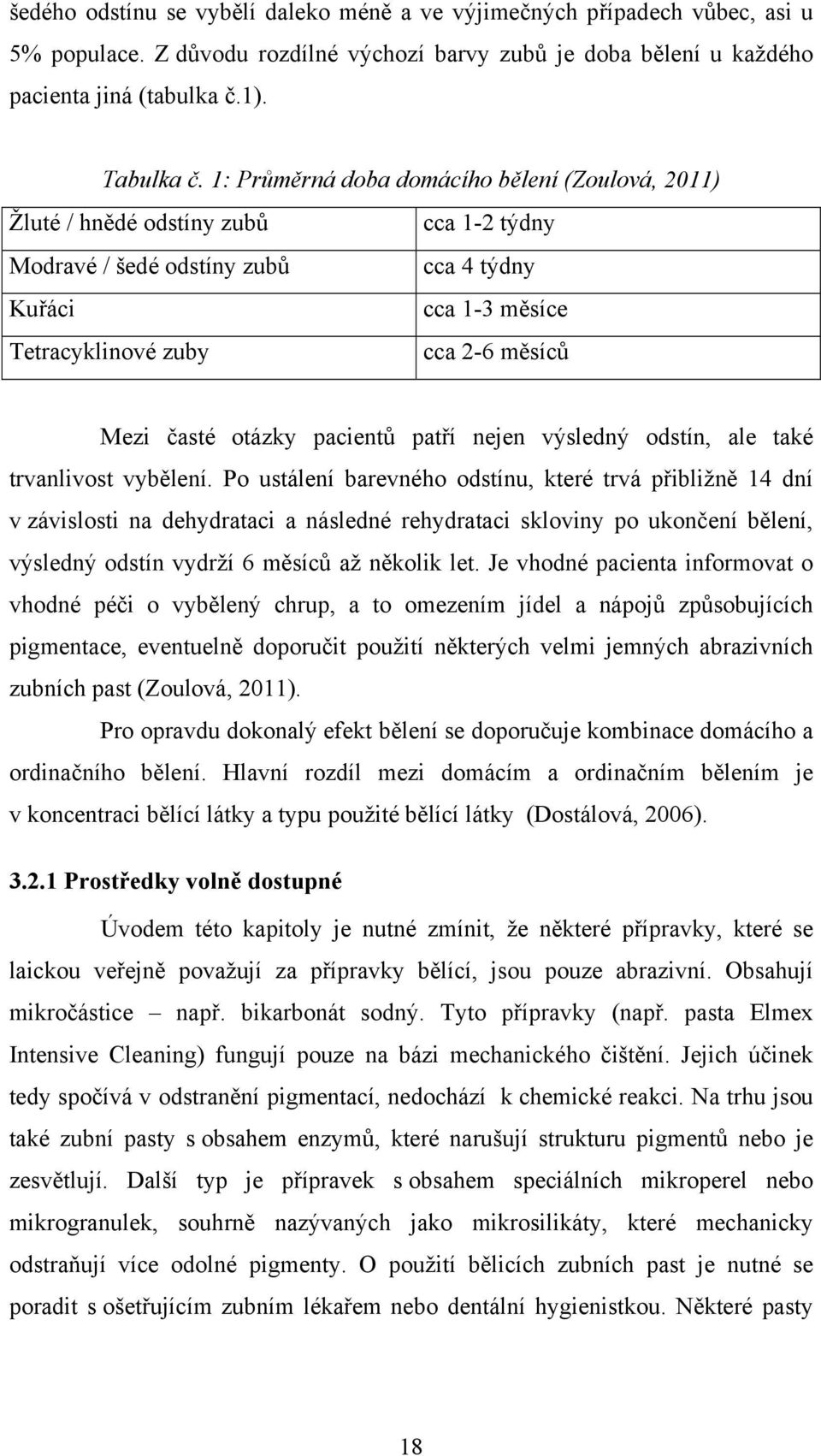 otázky pacientů patří nejen výsledný odstín, ale také trvanlivost vybělení.