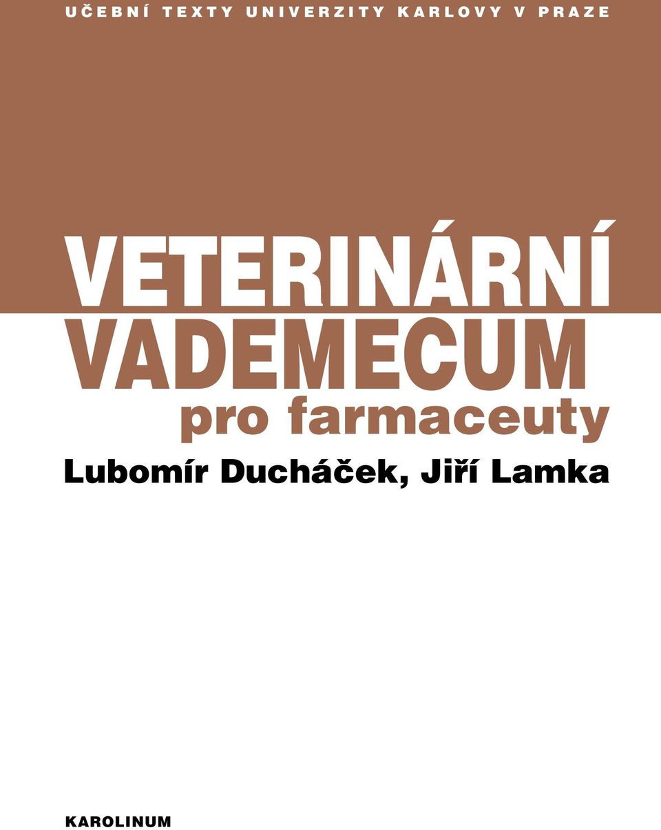 VADEMECUM pro farmaceuty