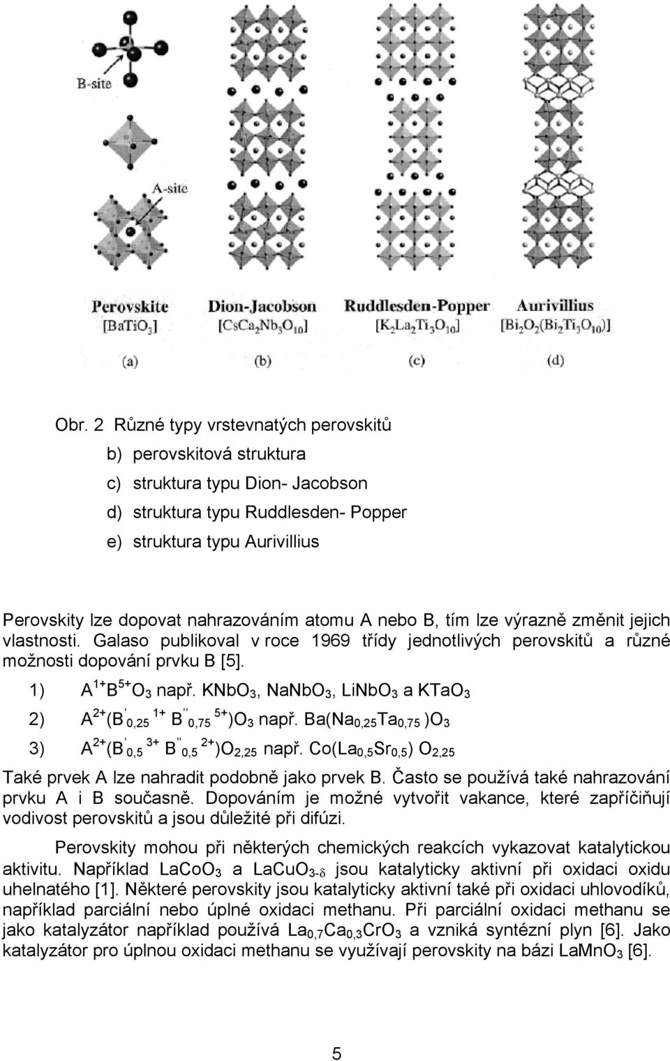 KNbO 3, NaNbO 3, LiNbO 3 a KTaO 3 2) A 2+ (B,25 1+ B,75 5+ )O 3 např. Ba(Na,25 Ta,75 )O 3 3) A 2+ (B,5 3+ B,5 2+ )O 2,25 např. Co(La,5 Sr,5 ) O 2,25 Také prvek A lze nahradit podobně jako prvek B.