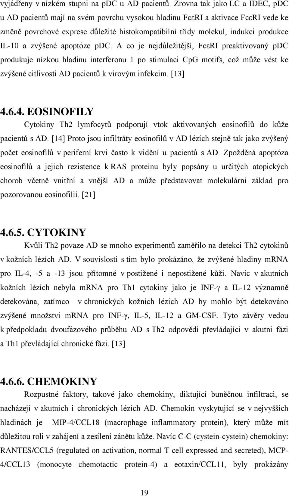 IL-10 a zvýšené apoptóze pdc.