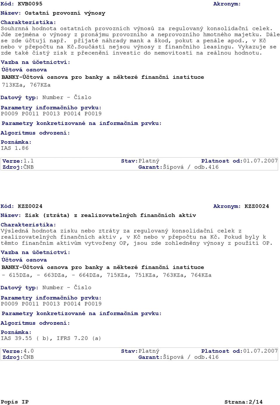 Součástí nejsou výnosy z finančního leasingu. Vykazuje se zde také čistý zisk z přecenění investic do nemovitostí na reálnou hodnotu. 713KZa, 767KZa IAS 1.